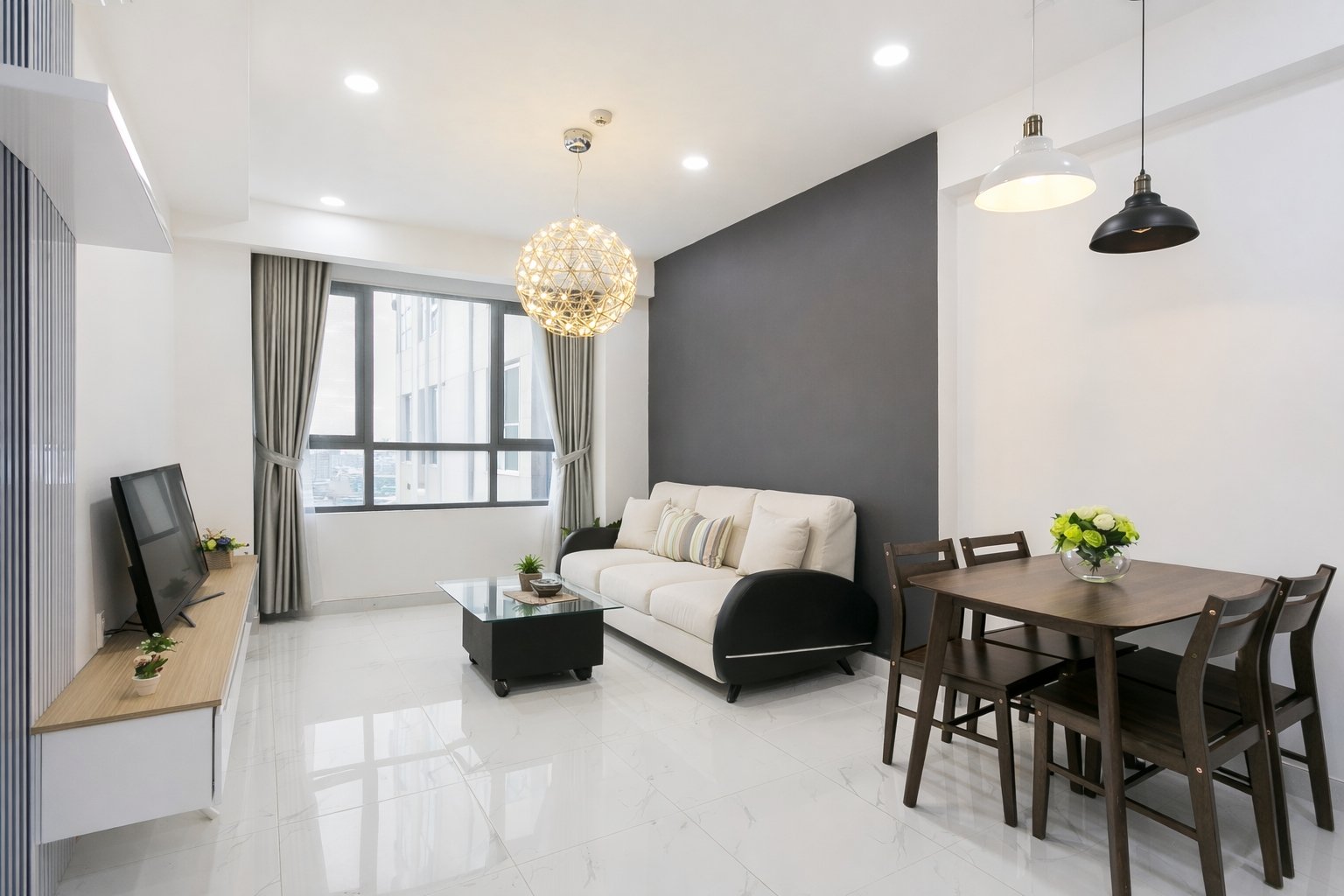 Căn hộ 2 phòng ngủ 1 WC RiverGate Residence hình 3
